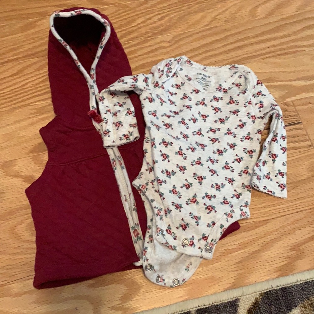 Size 3 month onesie with vest